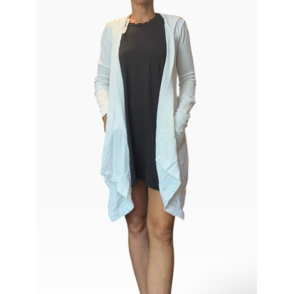 BNWT $98 splendid, white hooded open lightweight sweater small